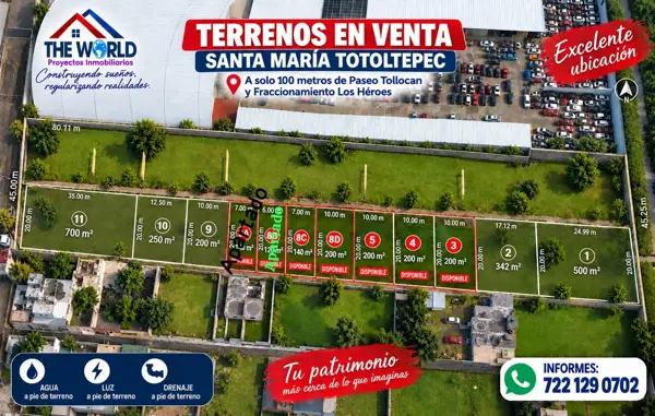 Terreno en venta en Santa Maria Totoltepec, Toluca — foto 2 de 2