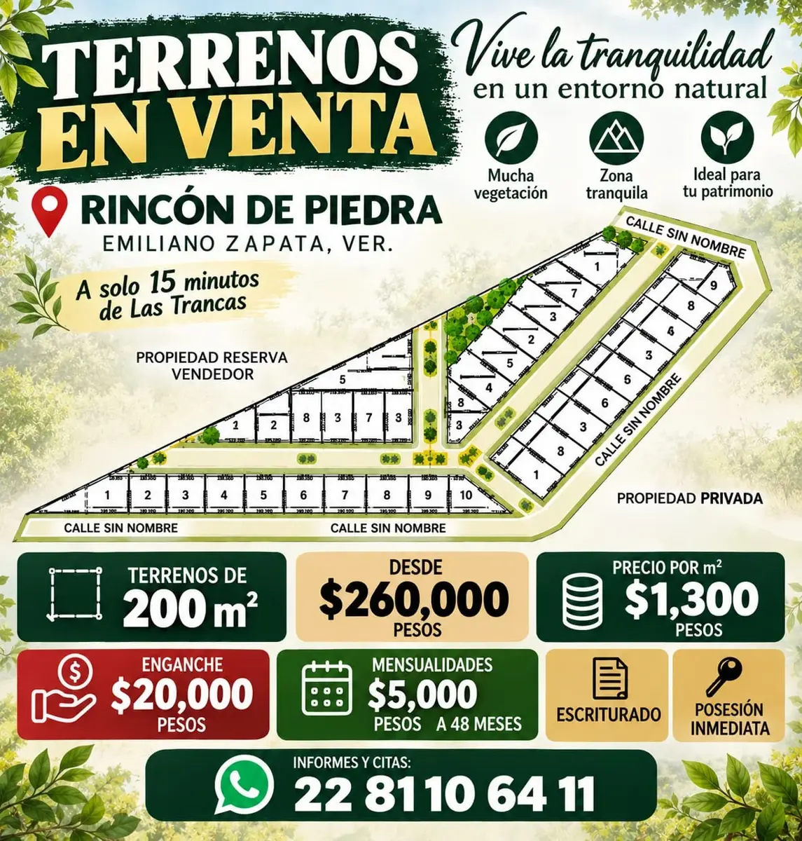 TERRENOS EN VENTA ( Rincon de piedra ) TERRENOS EN VENTA ( Rincon de piedra )