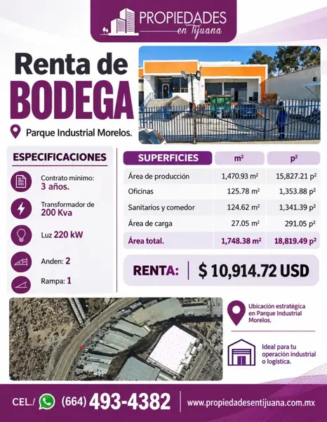 Bodega en renta en Industrial Morelos, Tijuana — foto 2 de 40