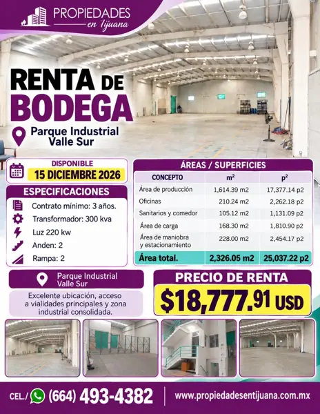 Bodega en renta en Valle del Sur, Tijuana — foto 2 de 38