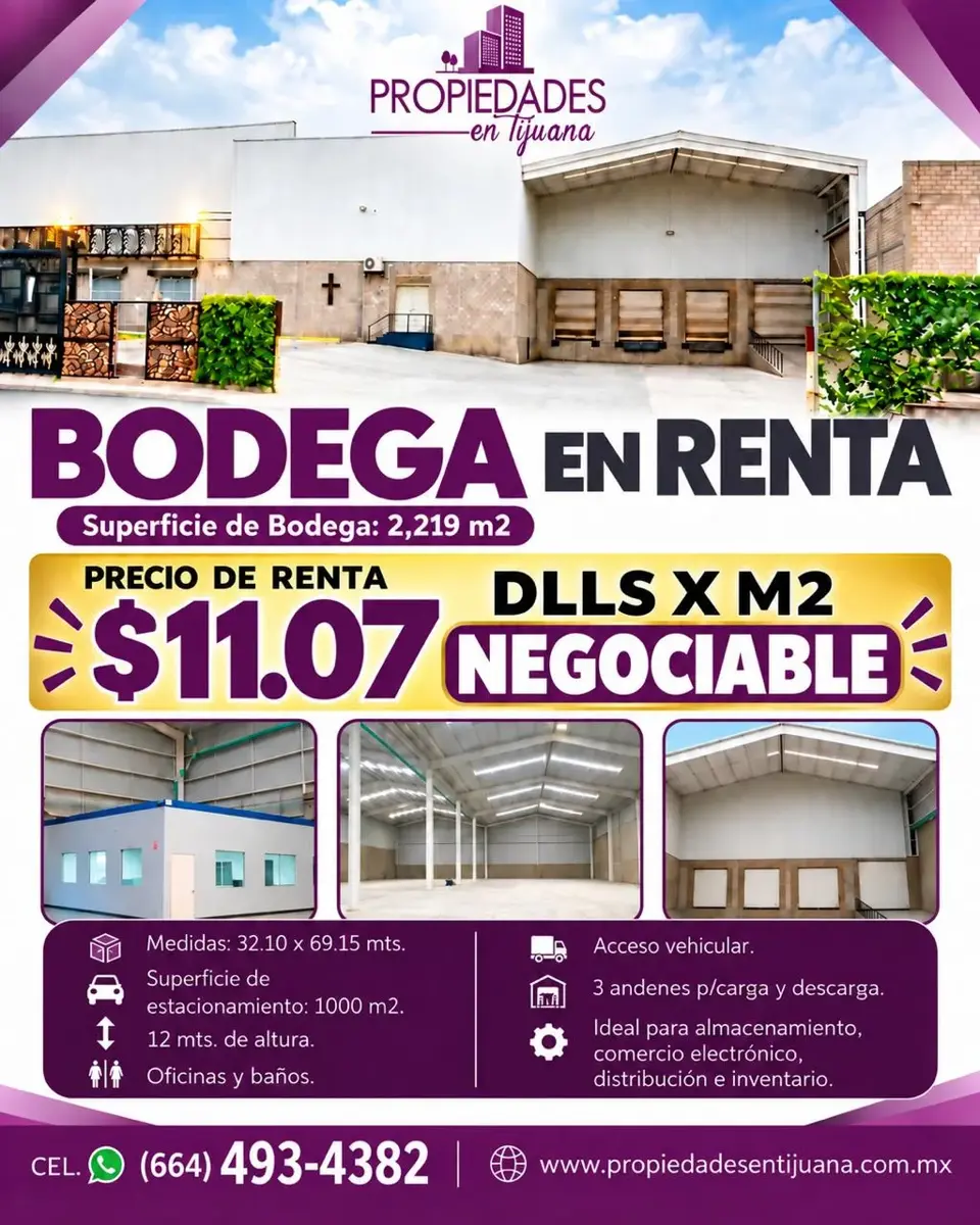 Bodega en renta en La Cienega, Tijuana — foto 1 de 12
