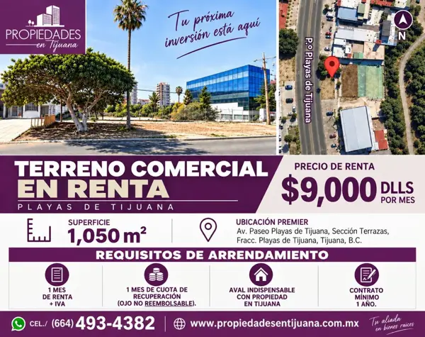 Terreno en renta en Playas de Tijuana Sección Terrazas, Tijuana — foto 2 de 10