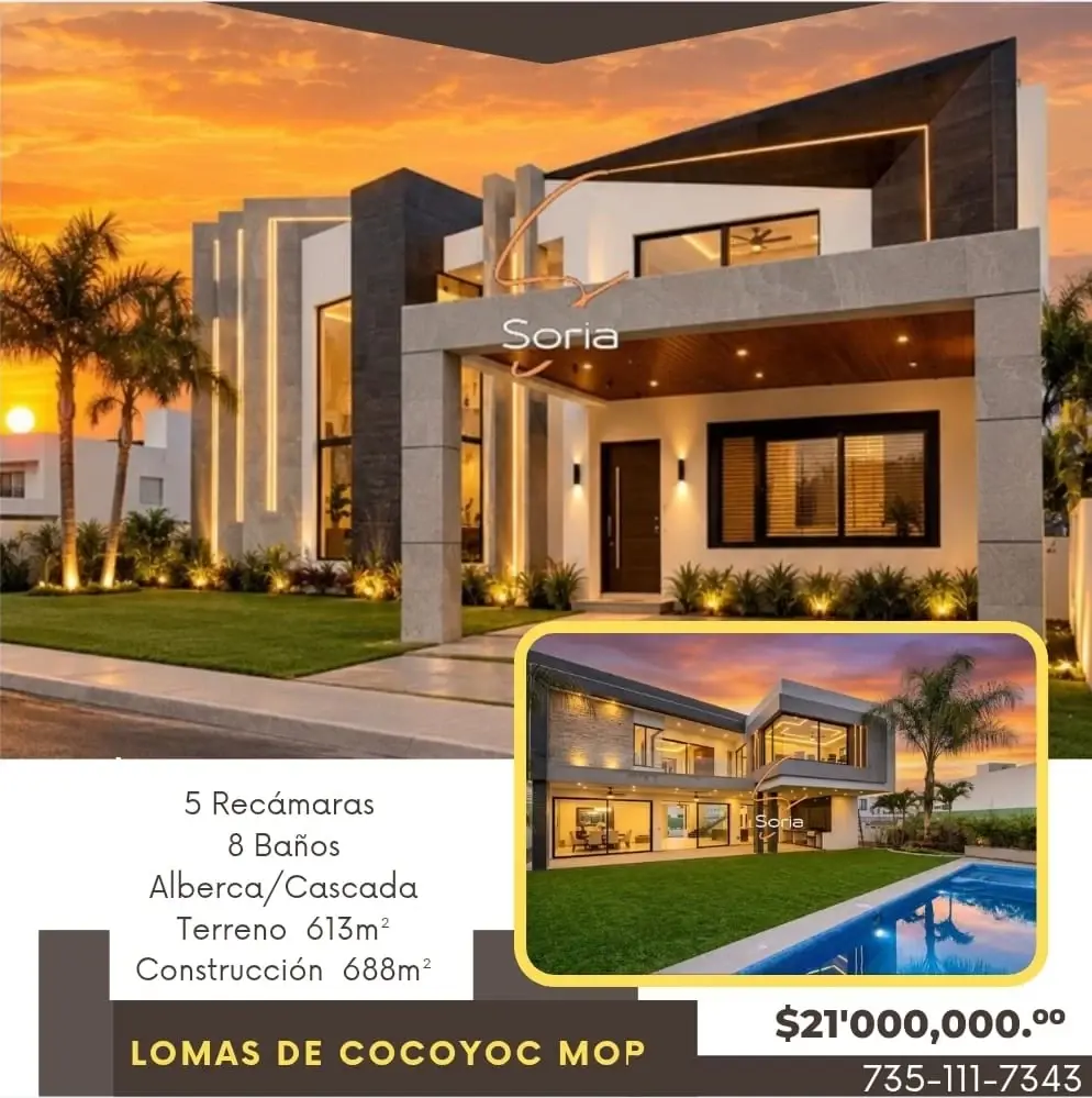 Casa en venta en Lomas de Cocoyoc, Atlatlahucan — foto 1 de 32