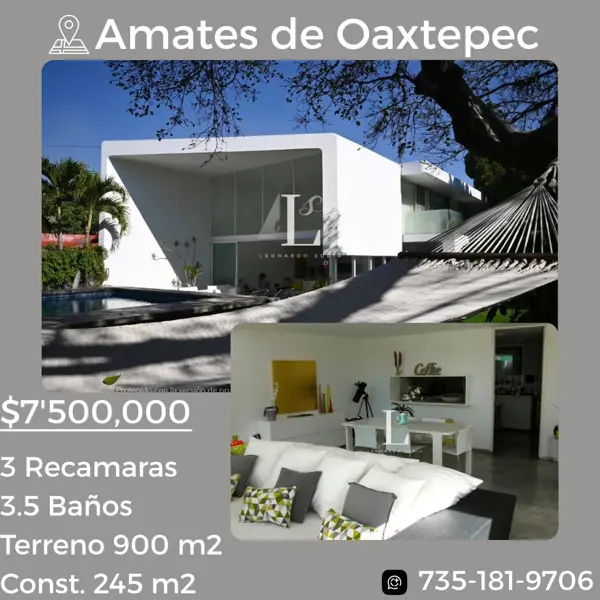 Casa en venta en Amates de Oaxtepec, Yautepec, Morelos