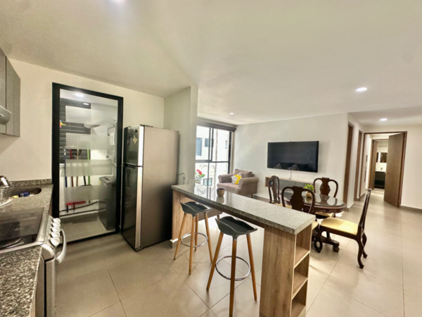 Departamento en Renta Amueblado en San Rafael, CDMX | 2 Recámaras, 2 Baños, Estacionamiento |