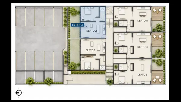 Departamento en renta en Montes de Ame, Mérida — foto 3 de 17