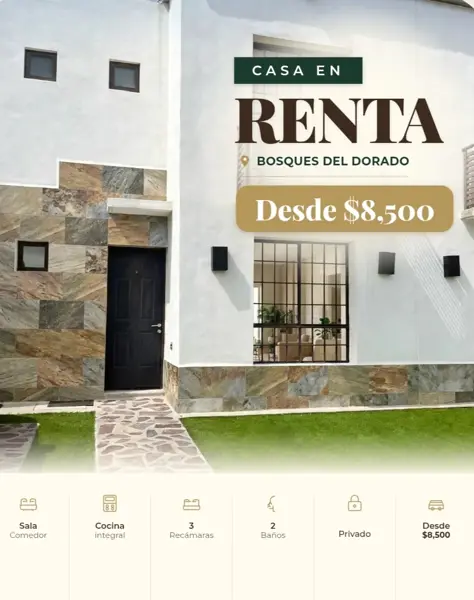 Casa en renta con excelentes amenidades en León, pasando los outlets