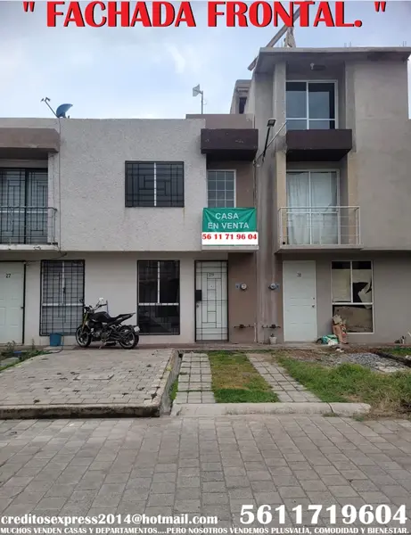 REMATO CASA VILLAS NEXTLALPAN, 2 NIVELES, 2.5 RECÁMARAS, 1.5 BAÑOS , ESTAC., ACEPTO CRÉDITOS...