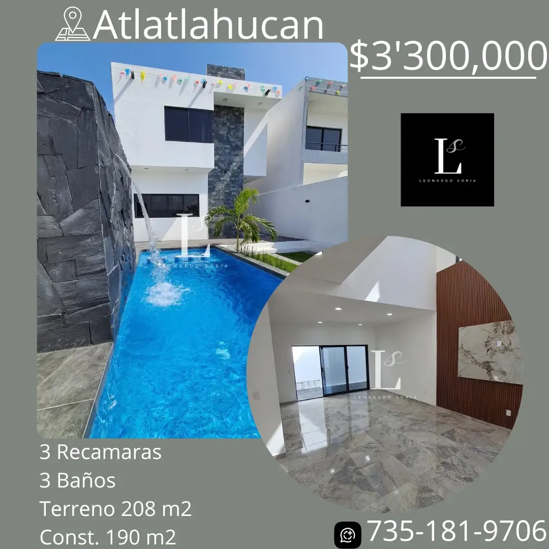 Casa en venta en Atlatlahucan, Atlatlahucan — foto 1 de 14