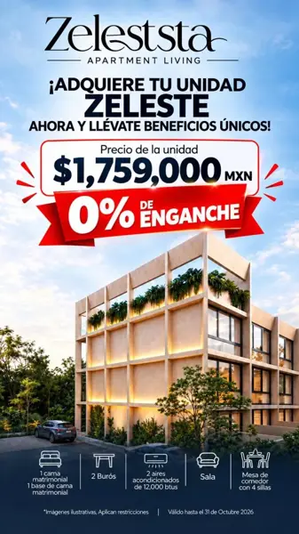 ÚLTIMO Departamento(Zeleste) en Venta en Zelesta, Dzitya — foto 1 de 15