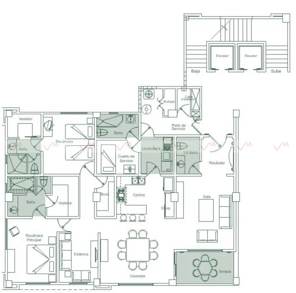 Departamento en renta en Los Ángeles Bosque Residencial, Monterrey — foto 1 de 15