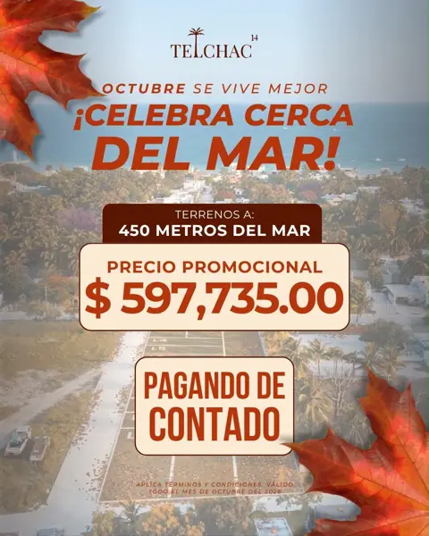 Terreno en Venta en Telchac 14, Telchac Puerto