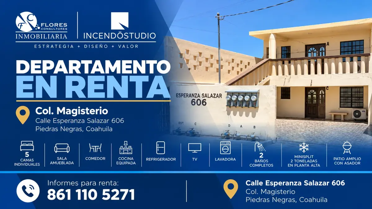 Departamento en renta en Magisterio, Piedras Negras — foto 1 de 10