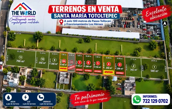 Lotes en venta en Santa María Totoltepec