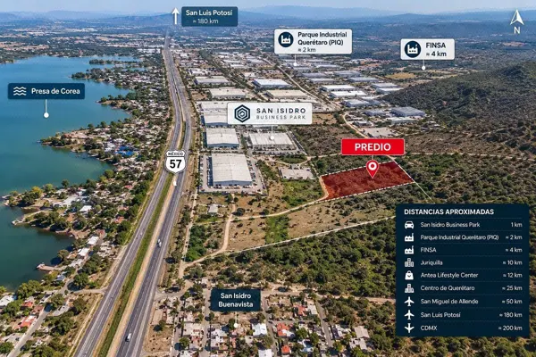 Terreno en venta | Corredor Industrial Norte de Querétaro