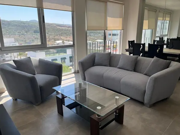 Departamento en Renta Amueblado Juriquilla Santa Fe Torres Premier Queretaro — foto 1 de 28
