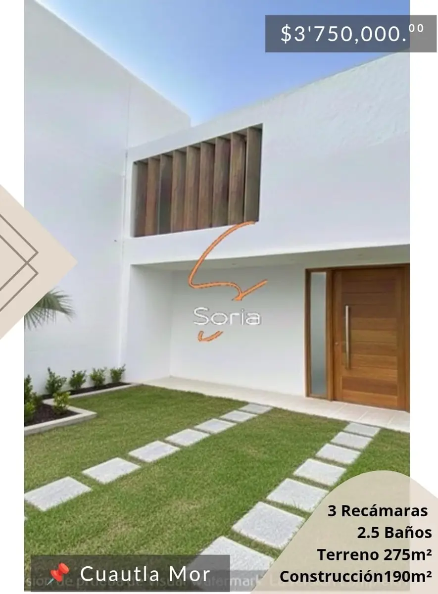 Casa en venta en Cuauhtemoc, Cuautla — foto 1 de 14
