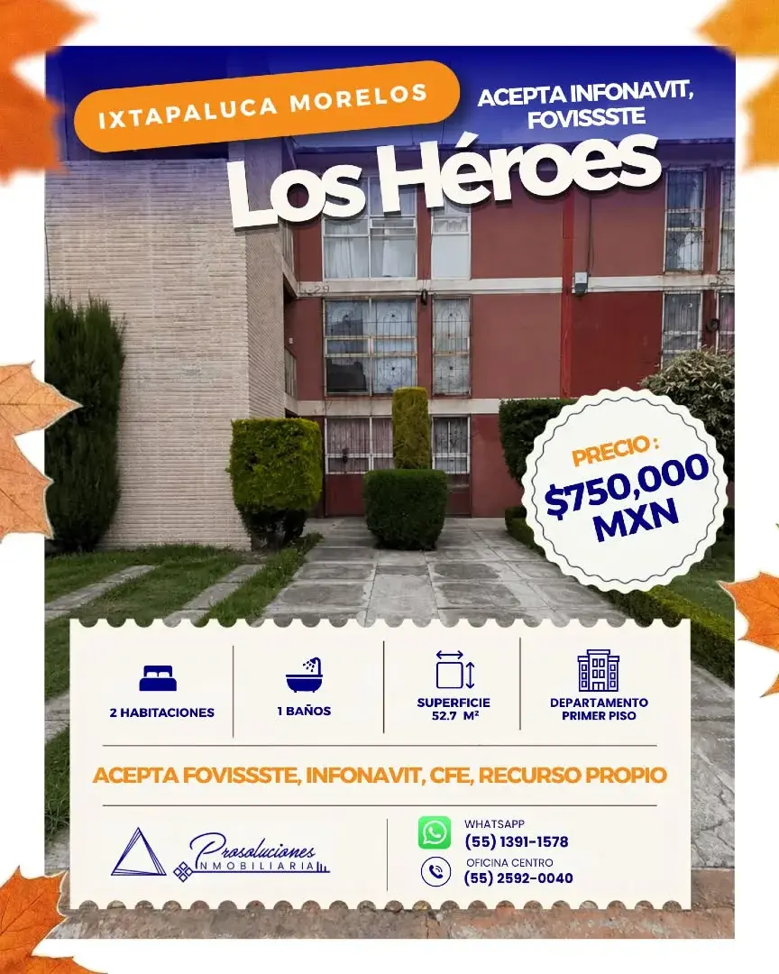 Departamento en venta en Los Héroes, Ixtapaluca — foto 1 de 2
