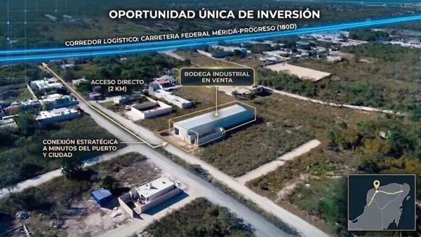 Bodega en Venta Paraíso, Progreso, Yucatán