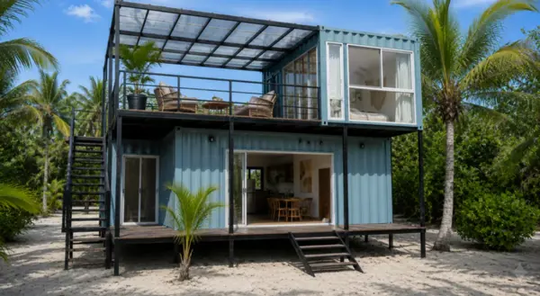 DOMAD HAWAII | CASA CONTENEDOR MODULAR DE DOS NIVELES (no incluye terreno)