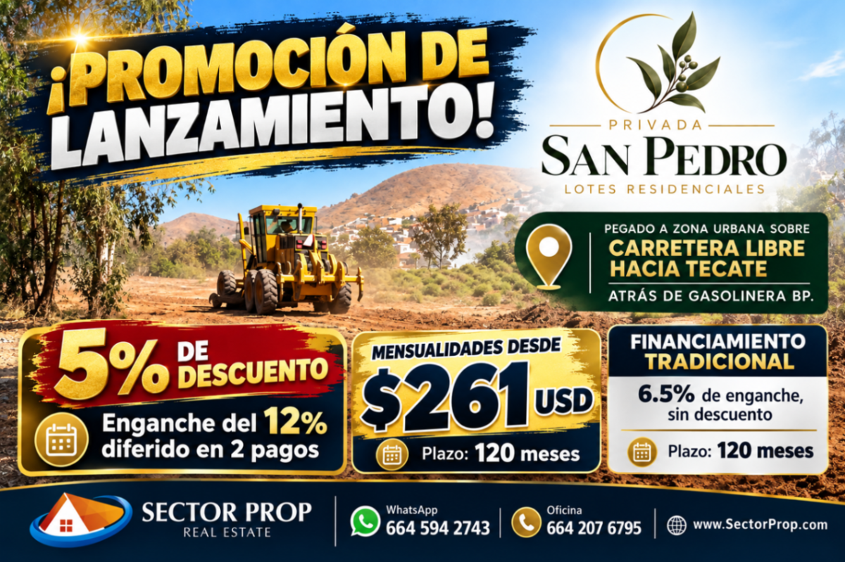 Terreno en venta en Rincón del Mediterraneo, Tijuana — foto 1 de 11