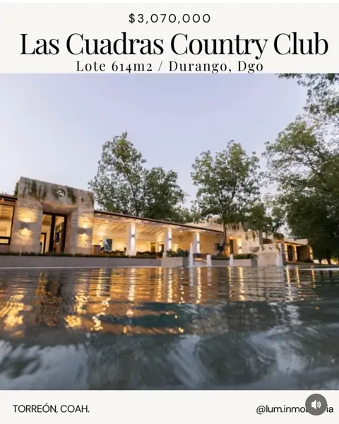 Terreno en venta en Las Cuadras Country Club, Durango, Durango
