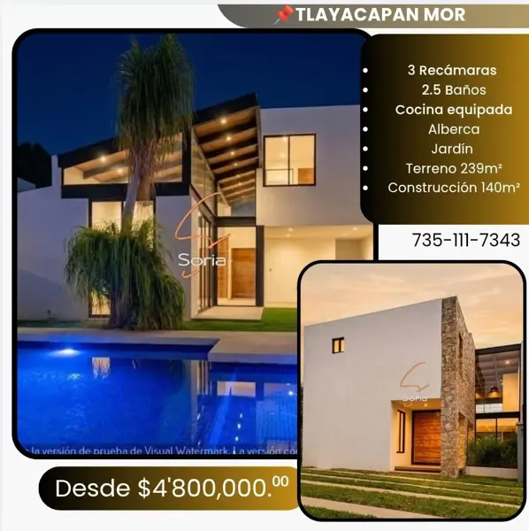 CASA EN TLAYACAPAN MORELOS  CON ALBERCA