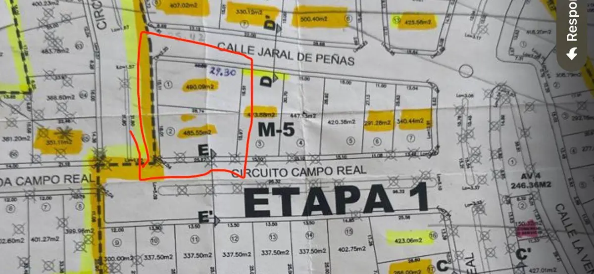 Vista 5 de Terreno en PASO DE LOS GUZMAN