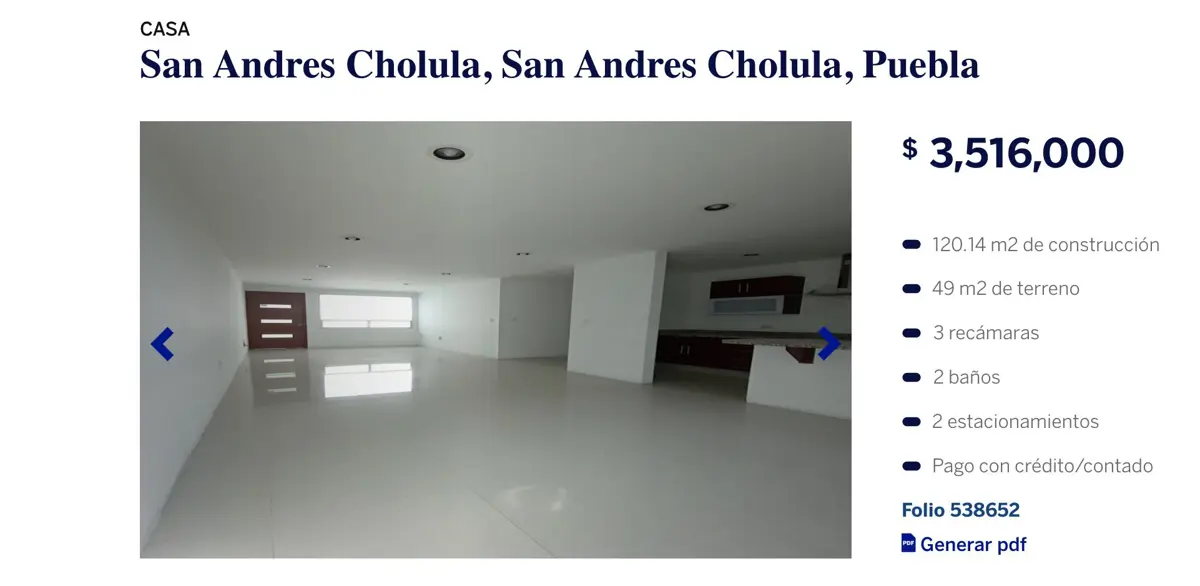 Vista 2 de Casa en VENTA San Francisco Ocotlan, Coronango, Puebla