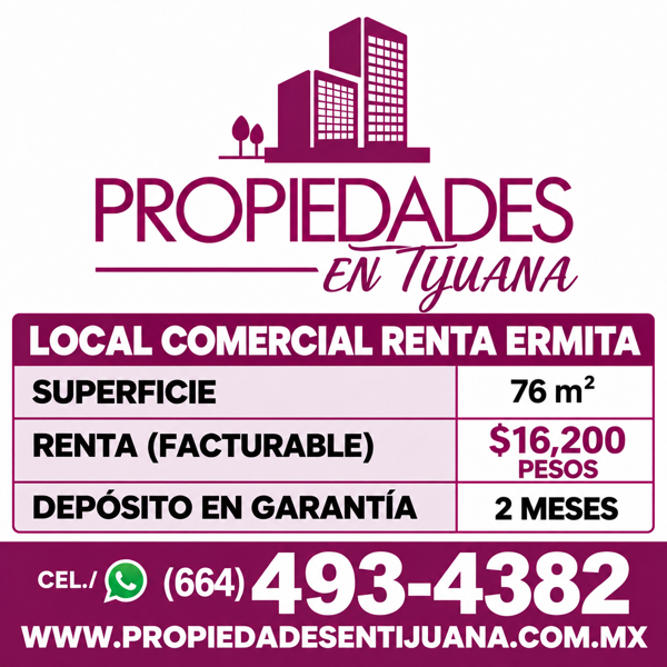LOCAL EN RENTA EN TIJUANA , ERMITA SUR