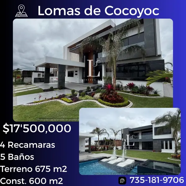 Casa en venta en Lomas de Cocoyoc, Atlatlahucan, Morelos