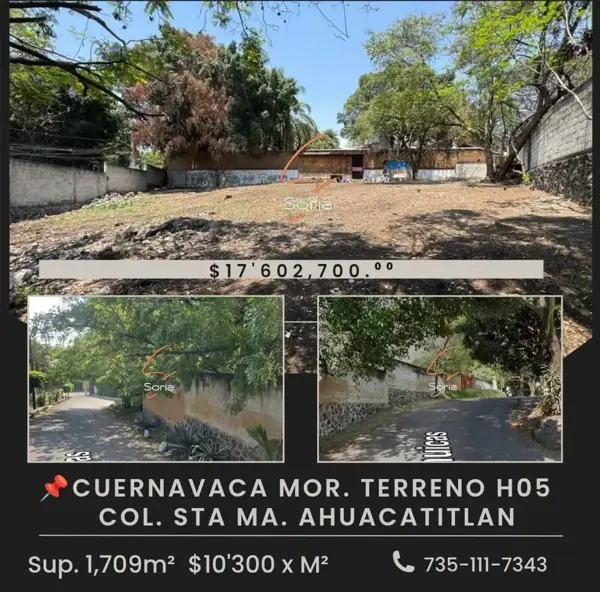 Terreno en Cuernavaca Morelos Escritura Publica Uso de Suelo H05 — foto 1 de 13