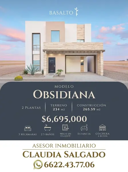 Casa en Basalto, Hermosillo, Sonora — foto 1 de 3