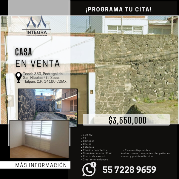 Casa en Venta en Pedregal de San Nicolás, Tlalpan — foto 1 de 2