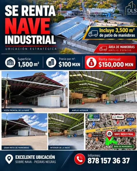 Bodega disponible para renta en Piedras Negras — foto 1 de 7