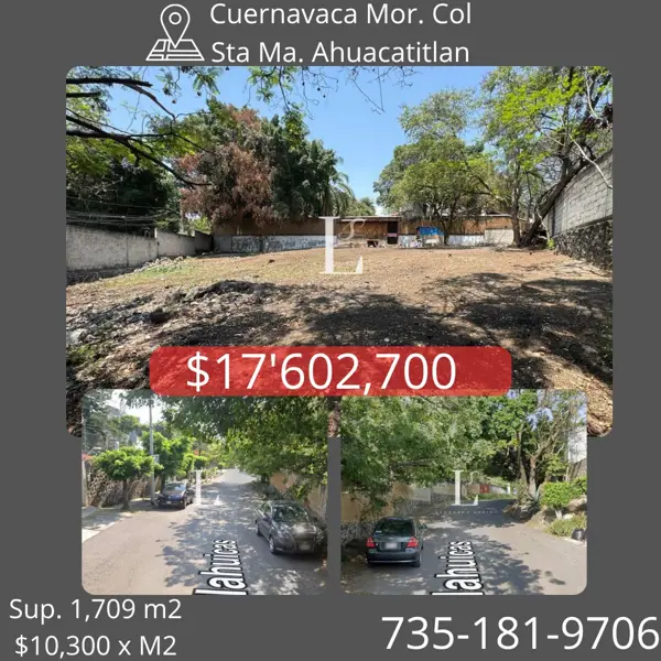 Terreno en Santa Maria Ahuacatitlan, Cuernavaca, Morelos — foto 1 de 12