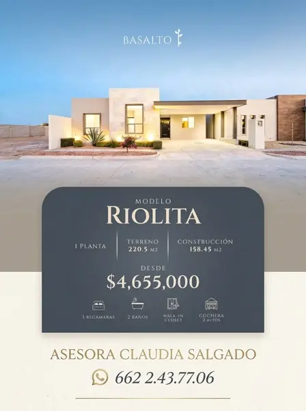Modelo Riolita en Basalto Residencial — foto 1 de 5