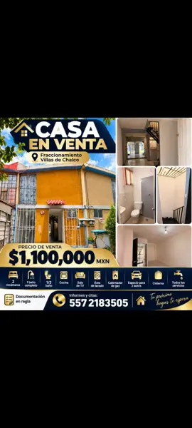 Casa en venta en Villas de Chalco — foto 1 de 12