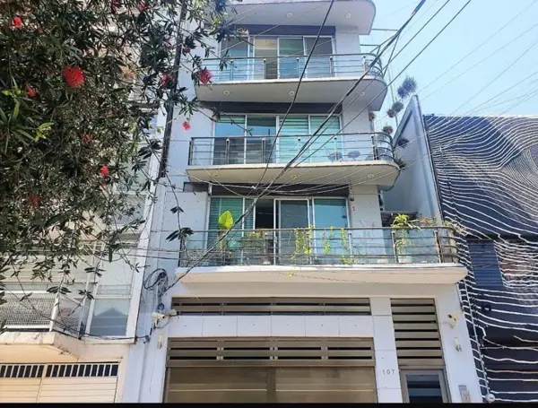 Renta departamento Condesa amueblado balcon 2 recamaras 2 baños 1 estacionamiento vigilancia — foto 1 de 12
