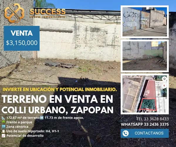 Terreno en Venta – Colonia Colli Urbano, Zapopan — foto 1 de 7