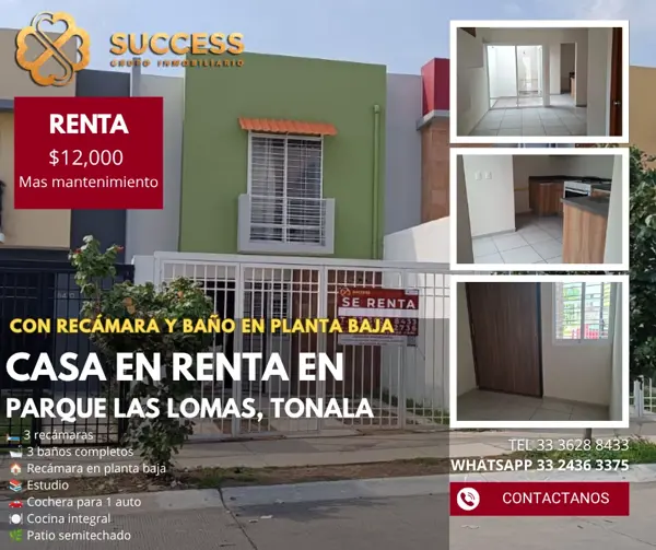 Casa en Renta – Parque Las Lomas, Tonalá — foto 1 de 16
