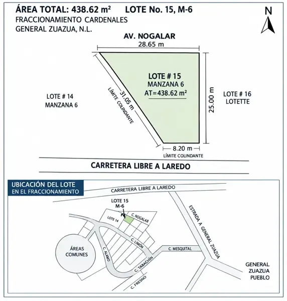 Terreno en Venta en General Zuazua — foto 1 de 2