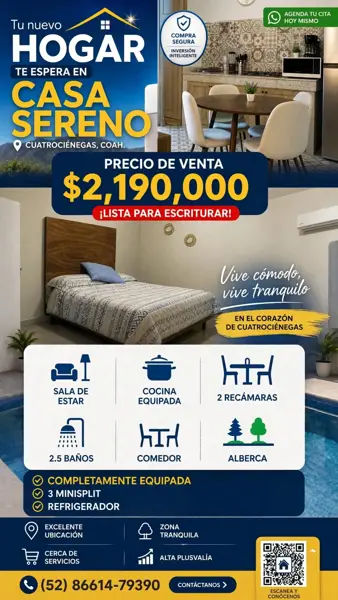 Casa en Cuatro Ciénegas de Carranza Centro, Cuatro Ciénegas, Coahuila de Zaragoza — foto 1 de 8