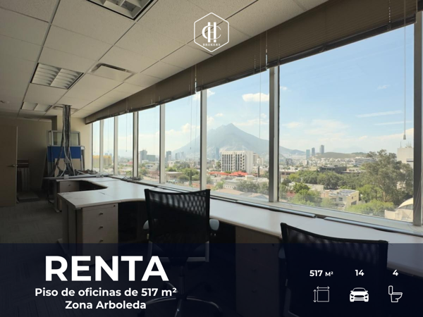 RENTA | Piso de oficinas de 517 m² en Zona Arboleda — foto 1 de 27