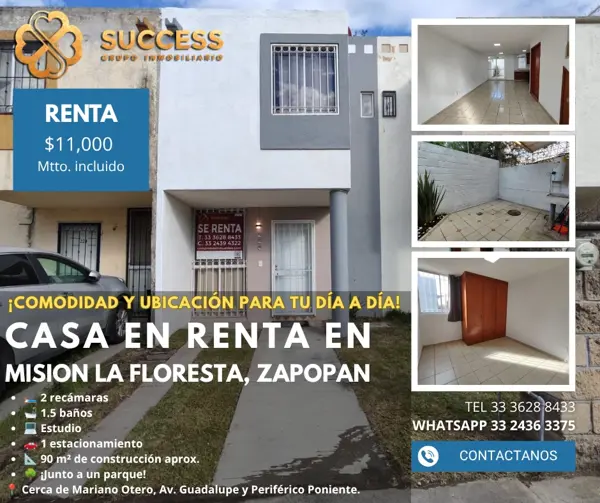 Casa en Renta – Misión La Floresta, Zapopan — foto 1 de 11