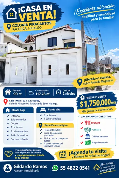 Casa en Col Piracantos en Pachuca Hidalgo — foto 1 de 5