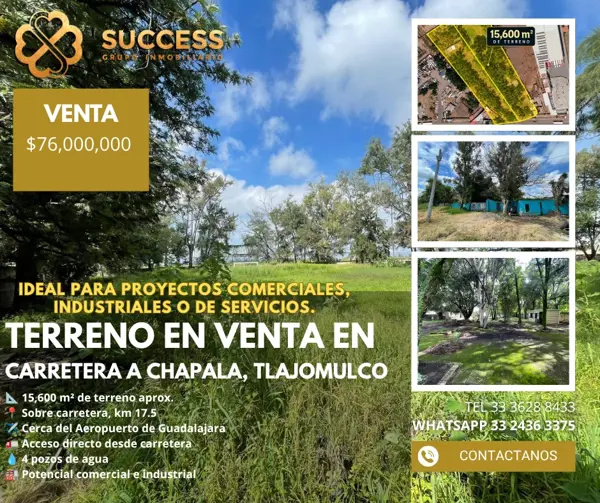 Terreno en Venta – Carretera a Chapala, Asturias, Tlajomulco — foto 1 de 19
