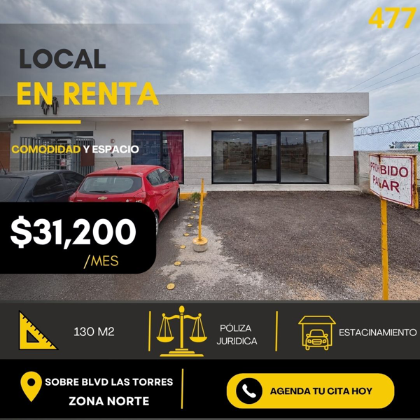 Local en renta sobre Blvd las Torres Y BLVD SAN JUAN BOSCO — foto 1 de 3