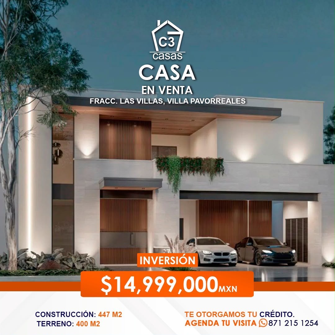 Fraccionamiento Las Villas
Villa Pavorreales
CASA EN PROCESO DE CONVERTIRSE EN UN HOGAR Fraccionamiento Las Villas
Villa Pavorreales
CASA EN PROCESO DE CONVERTIRSE EN UN HOGAR