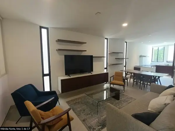 Renta de Departamento Equipado y Amueblado, Helia Condos Mérida Norte — foto 1 de 10